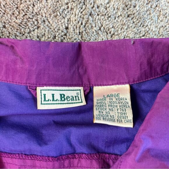 Vintage LL Bean Men's Large Windbreaker Jacket - Picture 3 of 7